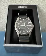 Seiko 5 Sports Collection Blue-Gray Dial, Stainless Steel Watch for Men SRPG31