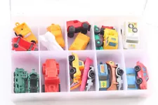 Assortment of Surprise Egg Figures in Storage Box Sorting Box