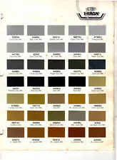 IMRON METALLIC COLORS PAINT CHIP BROCHURE DU PONT 130 PAINT CHIPS BR 8PGS