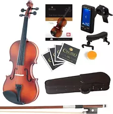 Mendini By Cecilio 1/2MV300 Maple Wood Violins For Kids & Adults, Satin Antique