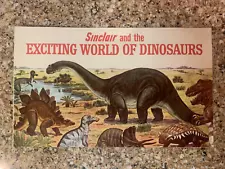 Vintage Sinclair Exciting World of Dinosaurs 1966 Advertising Booklet Oil Gas