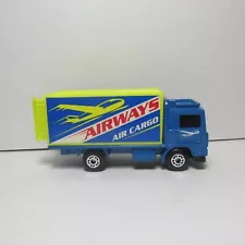 OLD DIECAST MATCHBOX VOLVO CONTAINER TRUCK AIRWAYS AIR CARGO MADE IN CHINA