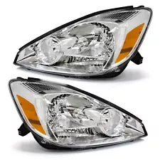 Headlight for 2004 2005 Toyota Sienna Chrome Headlamp 1 Pair 04-05 (For: 2005 Toyota Sienna)