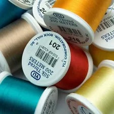 YLI Silk Thread 3/0, 100wt on 200 meter spools