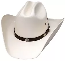 WESTERN EXPRESS Men's Classic Cattleman Off White Straw Cowboy Hat, Adult...