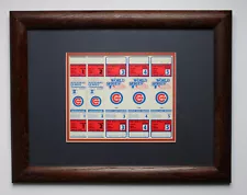 CHICAGO CUBS 1984 WORLD SERIES CHAMPIONSHIP SERIES 5 FRAMED & MATTED TICKETS