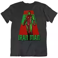 Iran Man Funny Parody Iron Man Irainian Superhero T-Shirt