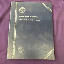 Buffalo Nickel Collection 1913 To 1938 Coin Album By Whitman No 9008 USED