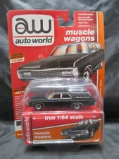 Auto World Muscle Wagons 1969 Chevy Kingswood Estate 1:64 Scale