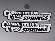 2 - Competition Cams / Springs - Stickers NHRA Drag Racing Hot Rod NASCAR