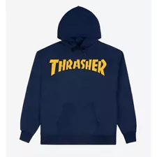 Thrasher Cover Logo Hoodie Navy (Brand New)