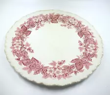 Vintage Wedgwood Etruria plate Bramble pattern red berry vine edge design 10"