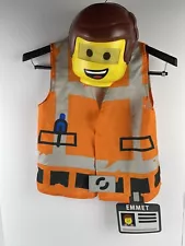 Lego Movie 2 Halloween Emmet Mask And Vest Costume For Kids 853872 Size 6+