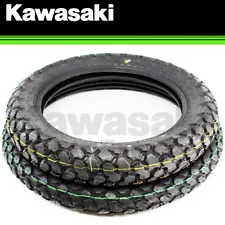 NEW 1987 - 2024 GENUINE KAWASAKI KLR 650 FRONT & REAR TIRE SET 41009-0001/0002