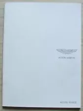 ASTON MARTIN RANGE Car Sales Brochure 2011 #704862 ONE-77 Rapide DBS Virage DB9+