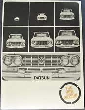 1964 Datsun Brochure Folder 410 Sedan Wagon SLP310 Sports Roadster Pickup Patrol