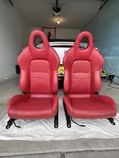 Honda S2000 OEM Ap1 Red Leather Seats(Driver And Passanger)