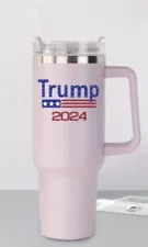 ON SALE!! ð¥ð¥40oz Pink Tumbler Stainless Steel Tumbler Quencher Trump 2024