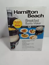 Hamilton Beach Breakfast Burrito Maker 25495 New in Factory Sealed Box NIB