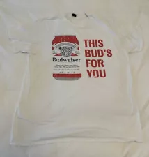 Vintage Budweiser T Shirt This Bud’s For You Size X-Large