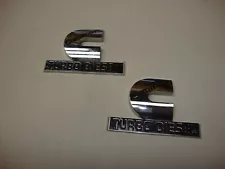 2 2006 - 2012 DODGE RAM 2500 3500 4500 CUMMINS TURBO DIESEL CHROME EMBLEMS OEM