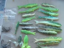 Banjo Minnow Fishing Large Lot Of New Lures O Rings Cork Screws Hooks Weights