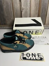 Vintage 1990s AIRWALK 1 ONE Access Skateboard Shoes Sz 5 1/2 Original Green NOS