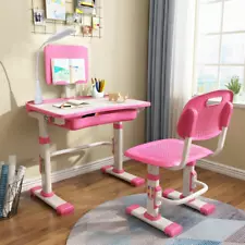 Kids Desk and Chair Set for Ages 3-15, Height Adjustable Children's Study Table