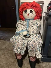 VTG Large Size RAGGEDY ANN DOLL Approx 4 Feet Tall Tall