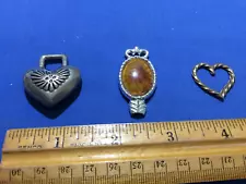 ESTATE SALE JEWELRY THREE (3) PENDANDTS/SLIDES