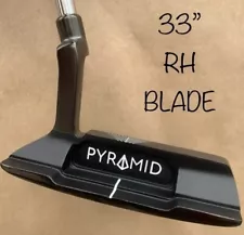 PYRAMID PUTTER BLADE AZ-1 33” MRH MILLED GROOVE GRIP PUTTER with COVER