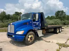 New Listing2017 Kenworth T370 28' T/A Rollback Flatbed Truck Tractor PTO bidadoo -Repair