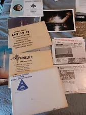 Nasa Apollo Missions Photos VTG Newsletters Lot Read