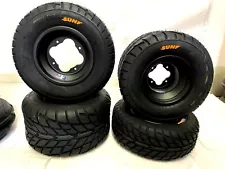 DWT A5 Black Front Rear Rims Wheels Sunf Street Tires YFZ450 Raptor Banshee 350