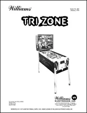 Tri Zone Pinball Machine Operation Manual w/Instruction Handbook Williams PPS YD