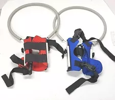 Blind Dog Harness Guiding Device Halo Anti-Collision Ring Protect S Red & Blue