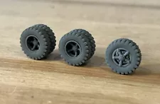 Heavy Tread 5 Spoke Dayton Rims And Tires Kit HO 1:87 Resin 3D Printed Wheels