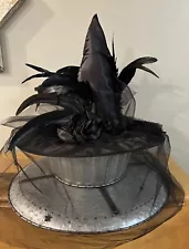 Witch’s Hat w/ Feathers and Veil