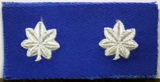 US Air Force Lieutenant Colonel LT COL Pair Rank Insignia Blue Fatigue Patch