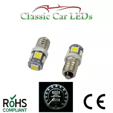 MGA MGB MGC MIDGET TRIUMPH CLASSIC CAR LED INSTRUMENT UPGRADE BULB E10 SMD MES