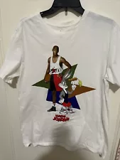 Hare Jordan Bugs Bunny Space Jam Michael Jordan T shirt L Slim Fit Jordan