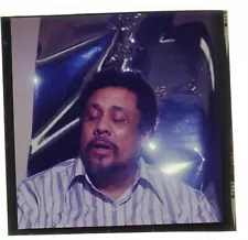 1971 CHARLES MINGUS JAZZ COLOR NEGATIVE 2 1/4 x 2 1/4 INCHES BASSIST FANTASTIC