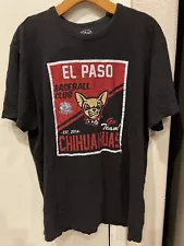 47 Brand El Paso Chihuahuas Padres Baseball T-shirt Black Size XL