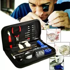 16pcs Watch Repair Tool Kit Link Remover Spring Bar Tool Case Opener Set New US