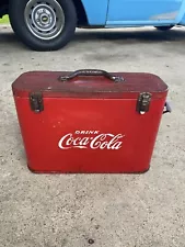 Vintage Coca-Cola Coke Airline Stainless Cooler Ice Chest