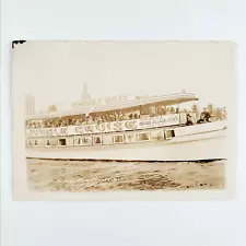 Miami Seminole Queen Riverboat Photo 1940s Florida Jungle Cruise Musa Isle B162