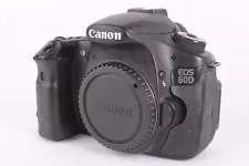 Canon EOS 60D 18.1MP Digital SLR Camera Body Shutter Count 55,000 #T03012