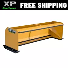 8' XP30 SNOW PUSHER/BOX- FREE SHIPPING- RTR- PULLBACK/BACK DRAG- SKID STEER QA