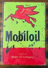 Mobiloil Mobil Oil Company Novelty Metal Sign 12" x 8" Wall Art