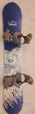 Used $700 Lib Tech Skate Banana Snowboard 152cm, with New Silence Bindings